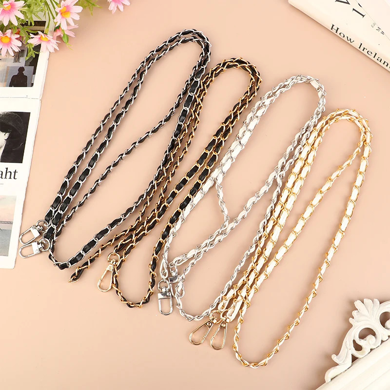 120cm Purse Chain Strap Leather Shoulder Bag Straps Crossbody Handbag Chains Replacement Diy Women Girl Part Accessory 241017