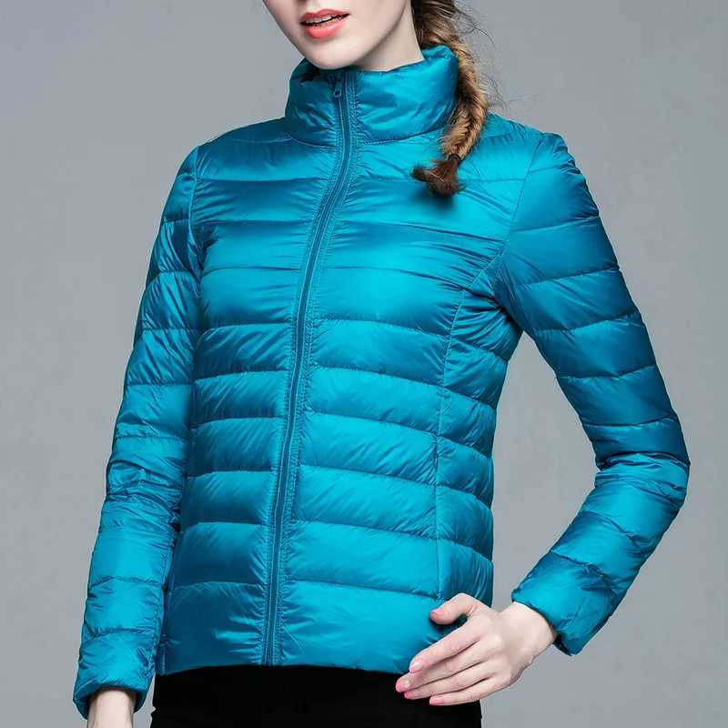 2023 New Brand 90% White Duck Down Jacket Women Autumn Winter Warm Coat Lady Ultralight Duck Down Jacket Female Windproof ParkaX241019