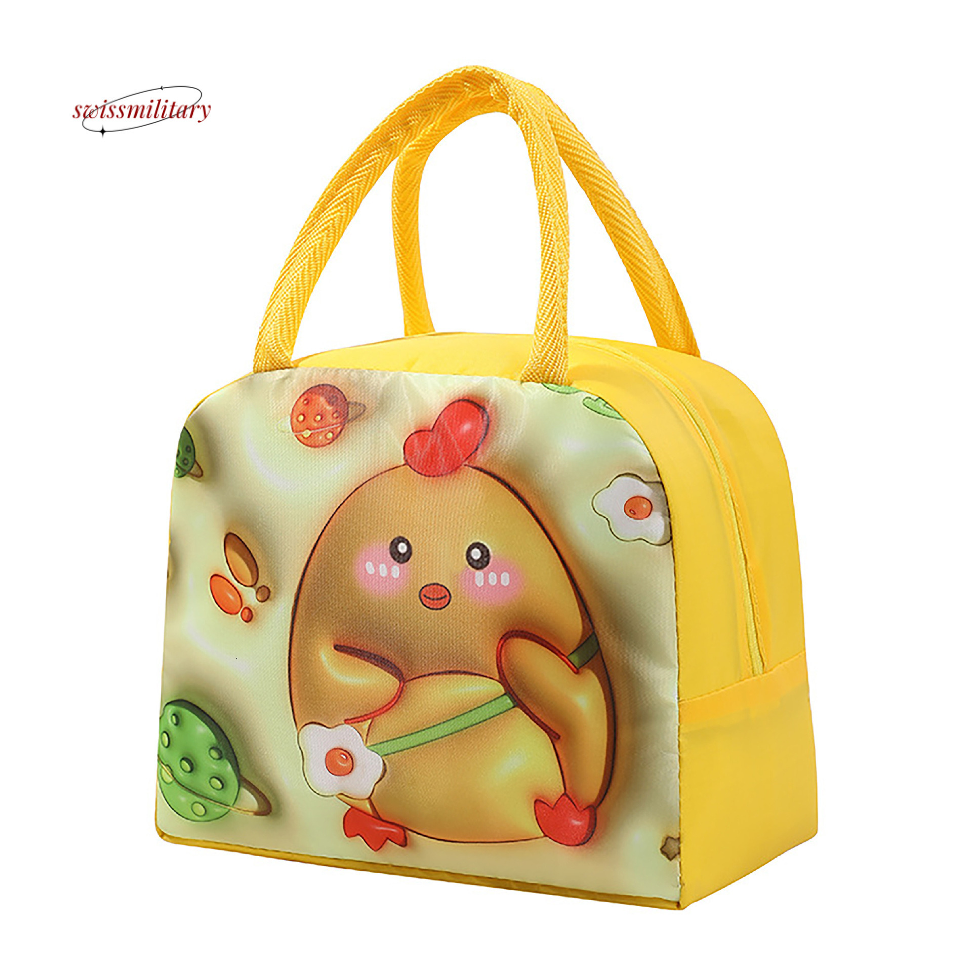 3D cartoon cute box Oxford cloth insulation office worker lunch student carry meal bento bag #3 swissmilitary