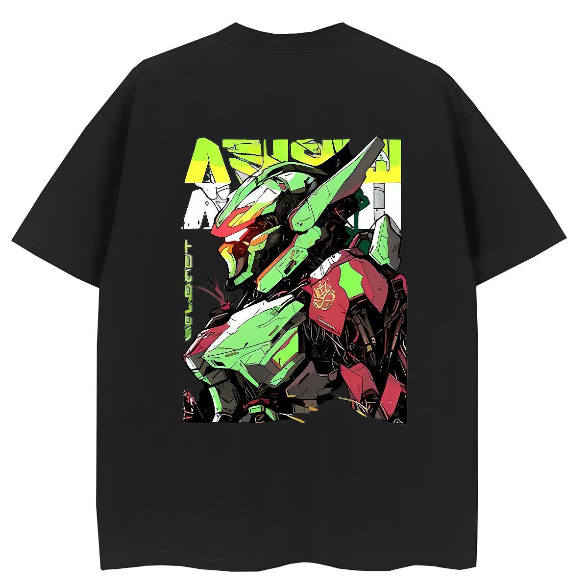 Casual New T-Shirts for Women 230g 100% Cotton O Neck Short Sleeves Sports Street Wear robot Lady T shirt Free Shipping Oversized Top Shirts