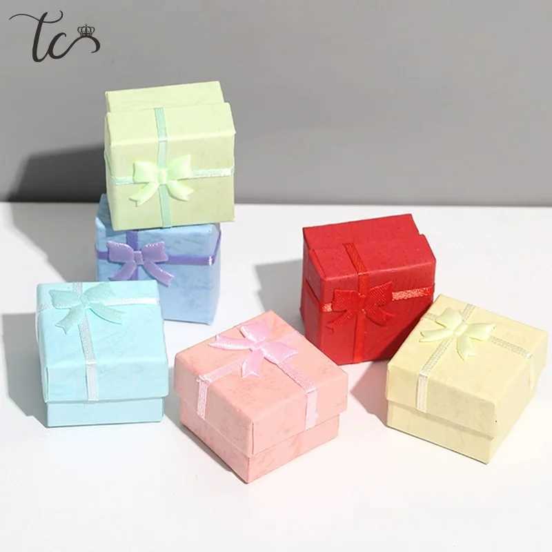 12 pieces/set jewelry organizer gift box necklace earrings ring paper packaging box 4 * 4cm W241019