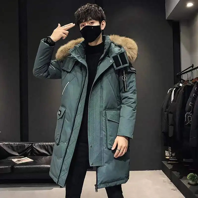 UP 90% Down Jacket Winter Down Jacket High Quality Detachable Fur Collar Mens Jacket Thick Warm Outdoor Windproof 241018