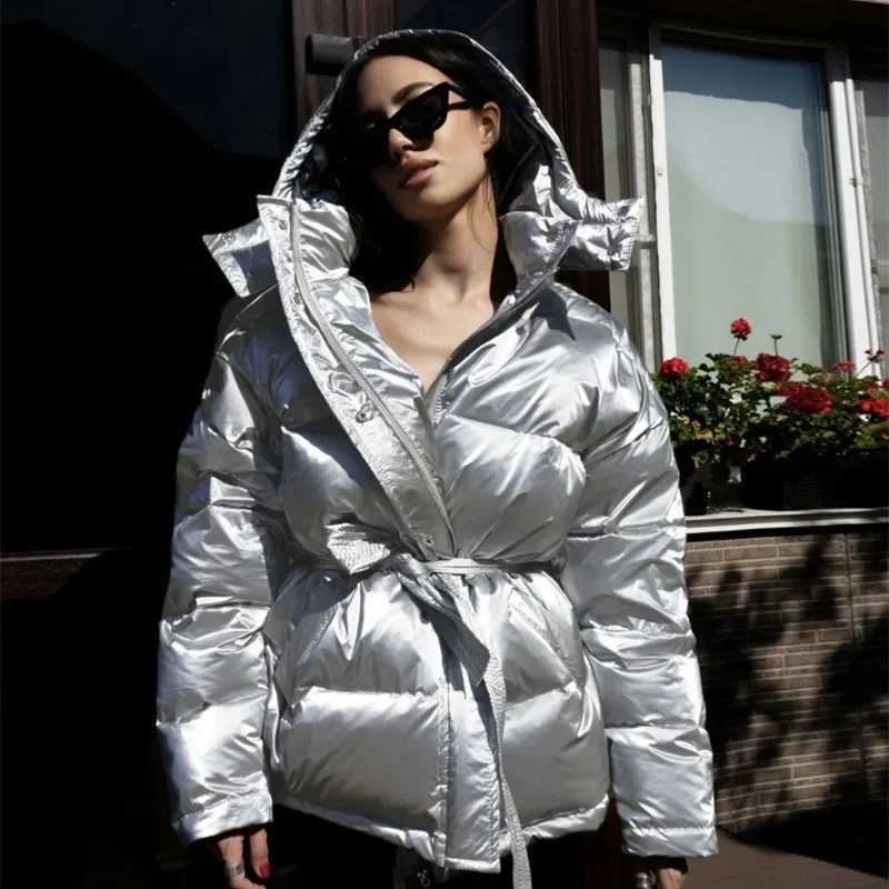 Women's Down Parkas Talenza Womens Winter Warm Jacket Fashion Short Style Womens Elegant Jacket Cotton Jacket Warm Parka Jacket Womens Clothing 2