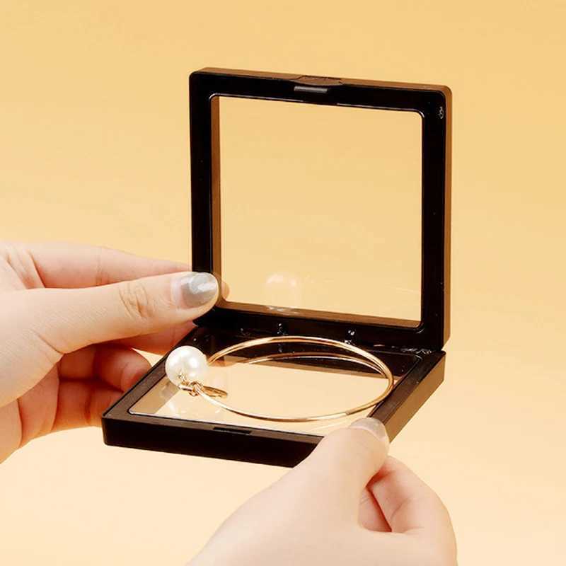 Jewelry Box Transparent Storage Manager Display Portable Lock Necklace Earrings Ring Stand Display Jewelry Box W241019