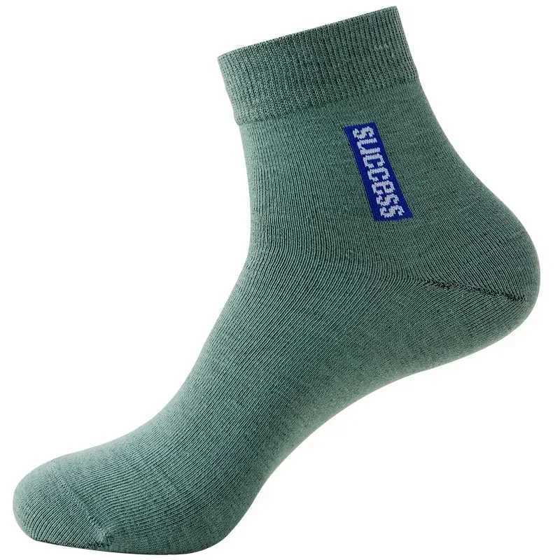 6pairs Breathable Cotton Sports Stockings Men Bamboo Fiber Autumn and Winter Men Socks Sweat Absorption Deodorant Business SoxXJ241019