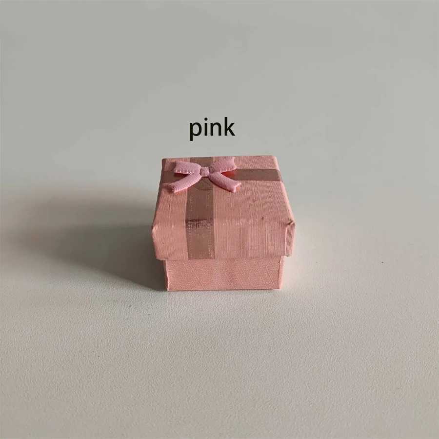 Paper bow ring pendant necklace storage box Jewelry display packaging box Heaven and earth cover gift box W241019