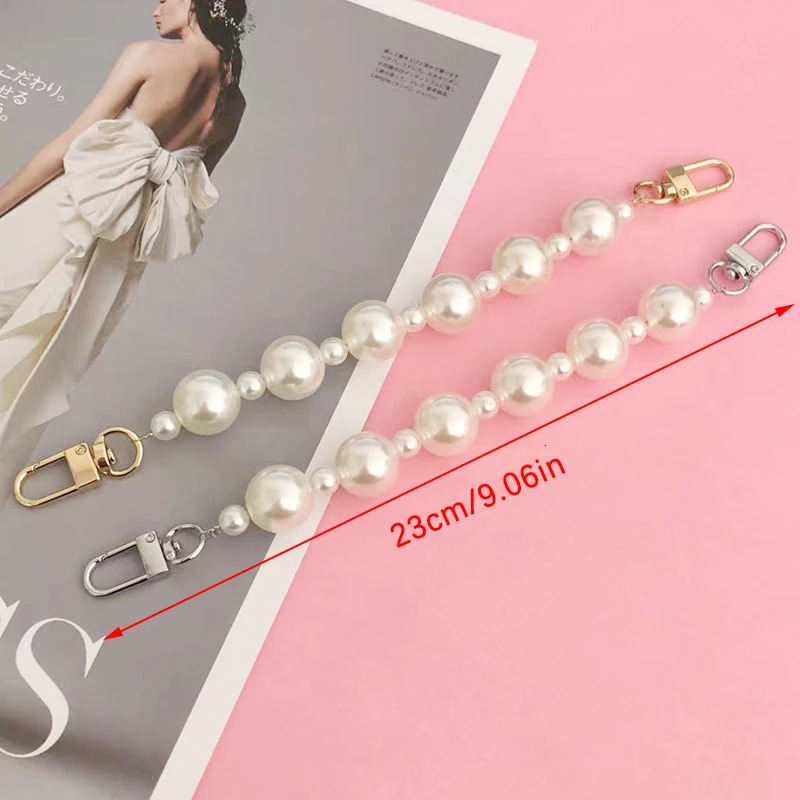 Fashion Pearl Bag Decoration Luggage Accessories Chain Women Handbag Shoulder Strap Decorative 241017