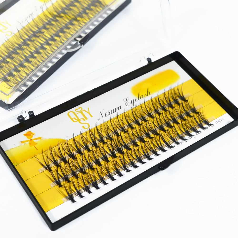 QSTY 0.07C 20D Professional Individual Eyelash Extension Natural Long Black Effect Makeup False Cluster Eyelashes Soft CiliaXJ241019