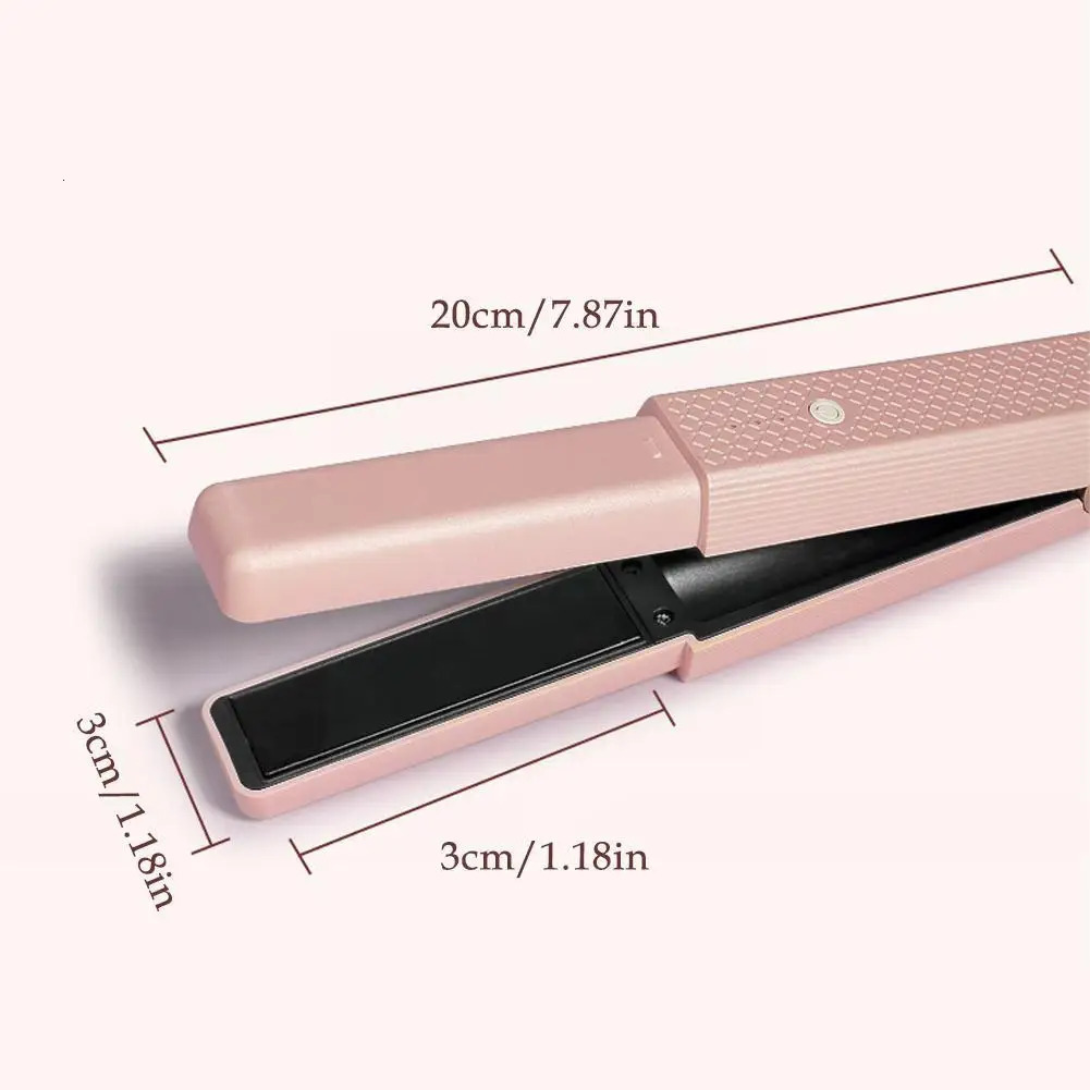Cordless Mini USB Straightener with Fast Heating Three Temperature Adjustable Travel Portable Straightener K8f0 241018