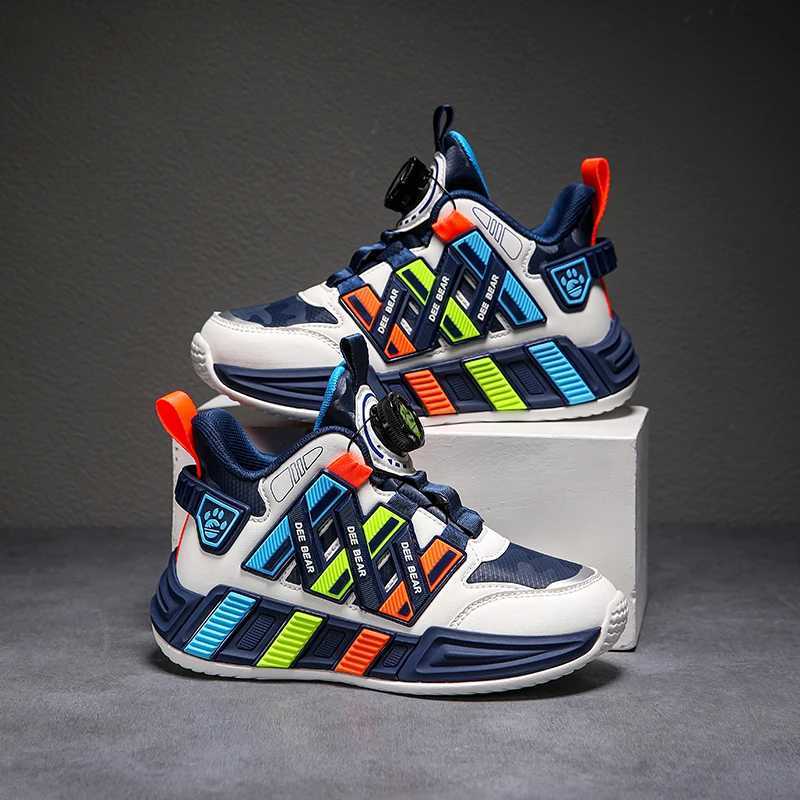 Athletic Outdoor New Boys Basketball Shoes Childrens Shoes PU Leather Autumn Sports Luxury Running Outdoor School Childrens High Top Sports Shoes H241
