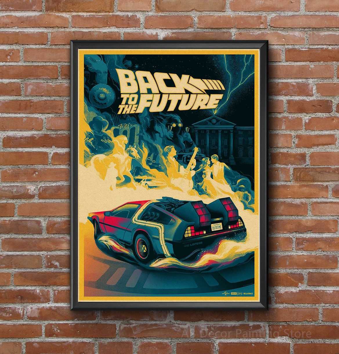 Back To The Future 1 2 3 Movie Posters Kraft Paper Prints Vintage Home Room Cafe Bar Art Wall Decor Aesthetic Painting PictureXJ241016