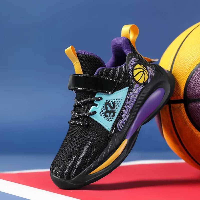 Athletic Outdoor Childrens shoes boys sports shoes summer mesh breathable childrens running tennis casual sports shoes boys sports shoes H241019