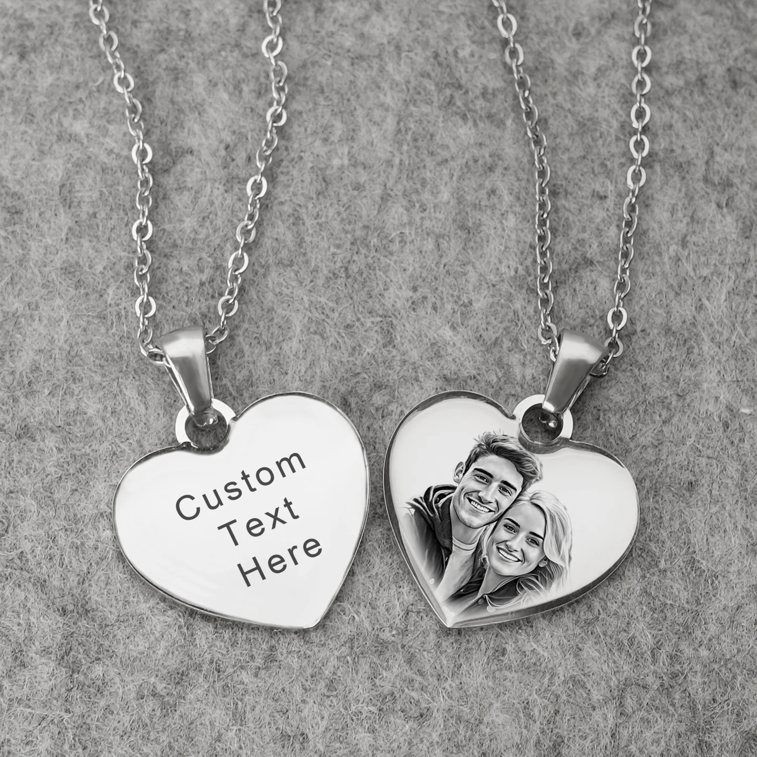 Personalized po necklace for women customized po love pendant customized Valentines Day gift mom gift 241018