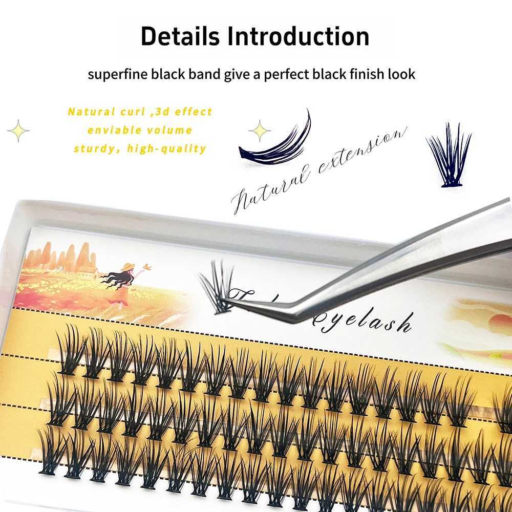 20D/30D/40D Eyelash extension60 cluster/Box soft Natural Eyelashes Individual Eyelash Makeup Lashes wholesaleXJ241019