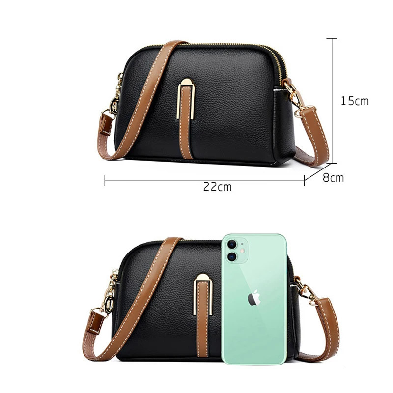 100% genuine leather shoulder bag womens handbag er denim flip bag womens messenger bag cross body bag 241018