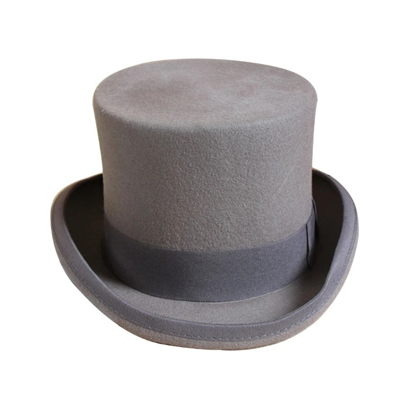 Fedora Hat WoolFelt Hat Retro Rancher Hat Panama Hat Mens Solid Color Jazz Top Hat 241018