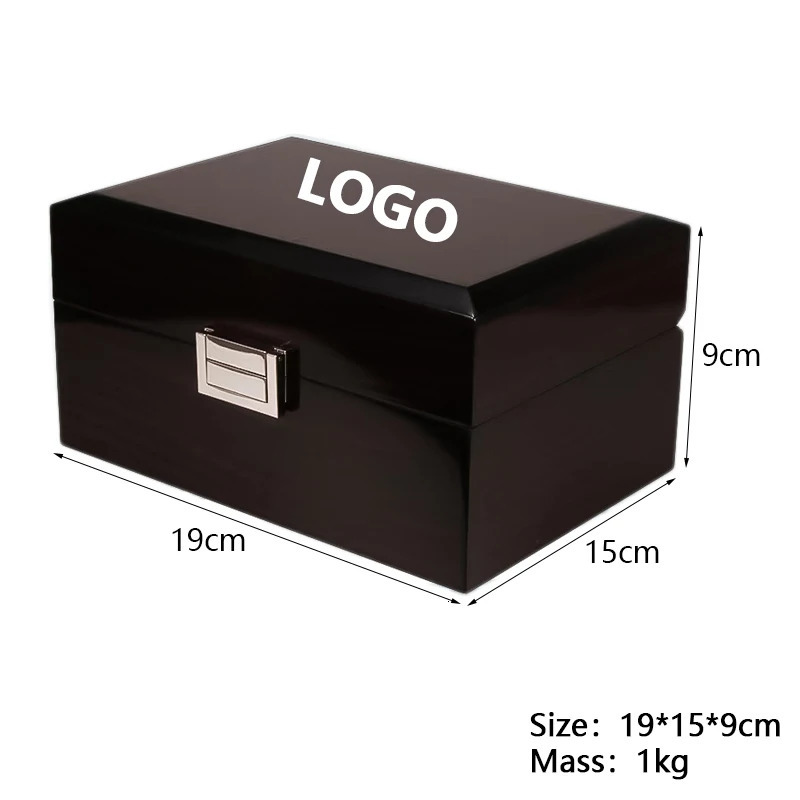 Advanced piano latex watch organizer box jewelry storage box free customized watch display gift box inside 241018