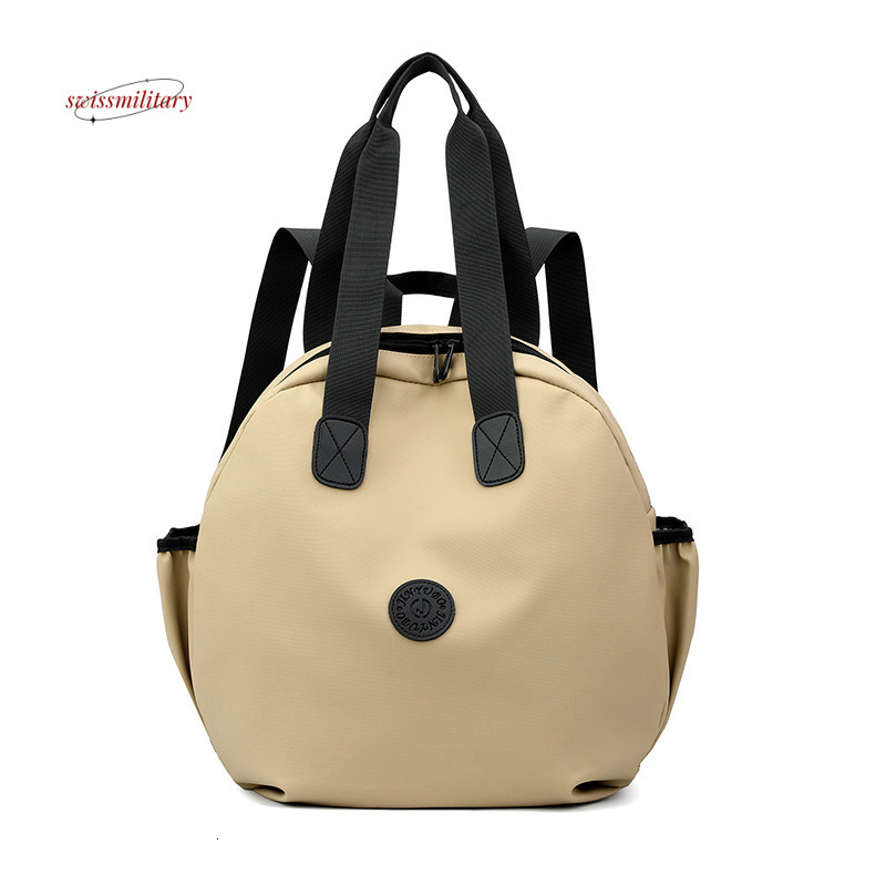 Fashionable and versatile women's leather premium texture casual handbag, lightweight travel backpack, men's backpack #26 swissmilitary