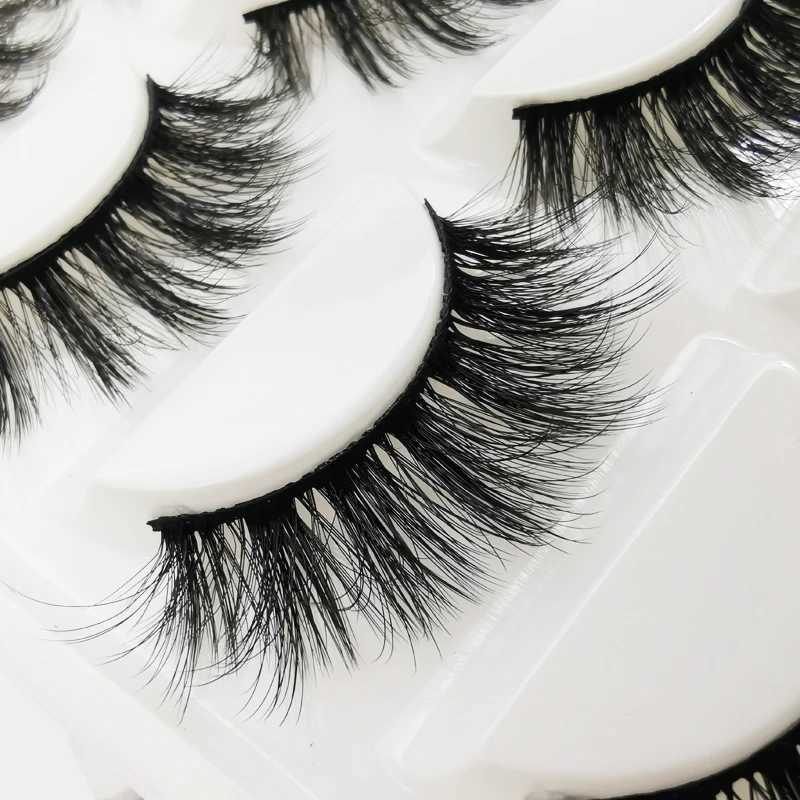 3/5/10 Pairs Dramatic Thick Full False Eyelashes Fluffy Soft 3D Mink Lashes Natural Long Faux Cils Eyelash Extension Makeup ToolXJ241019