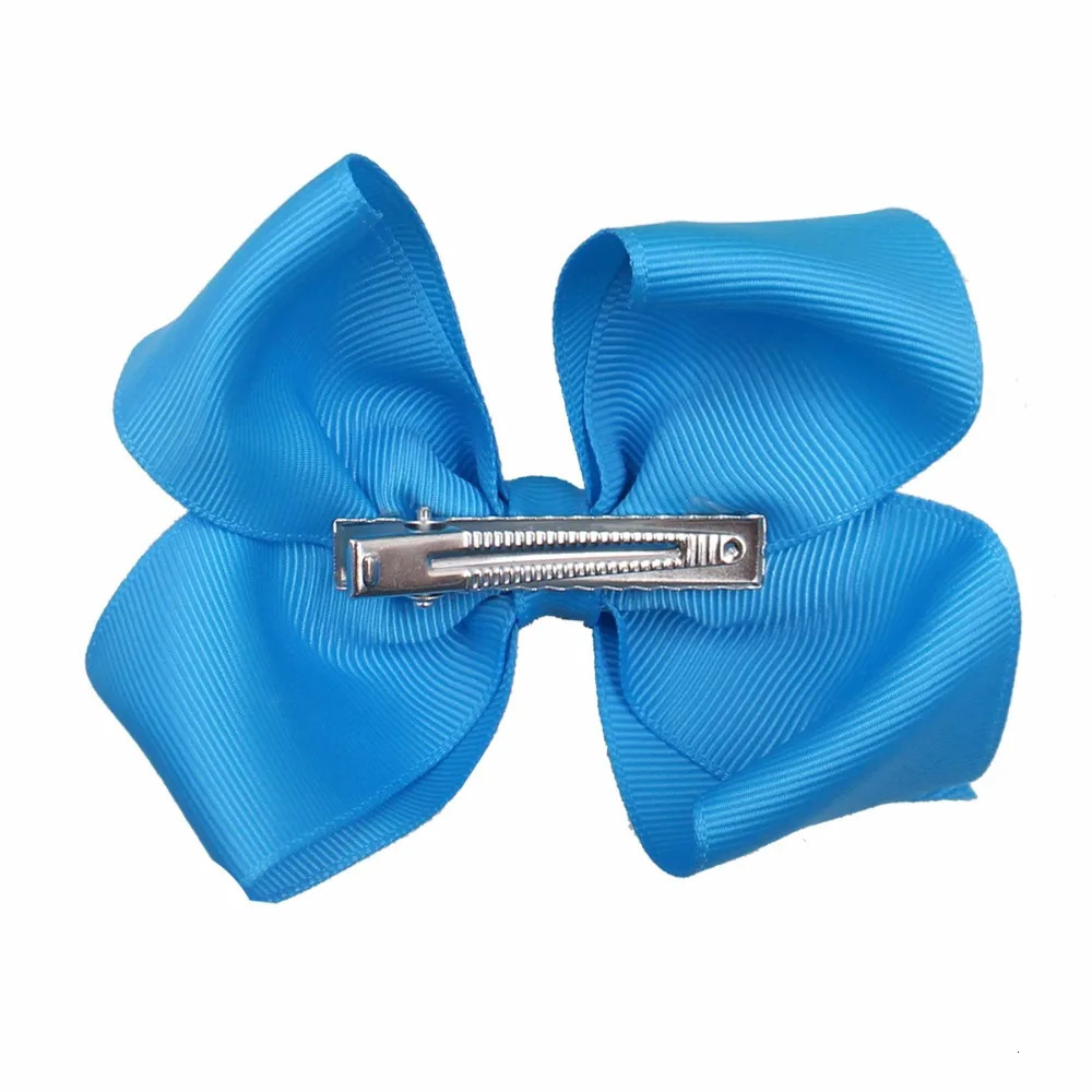40/50/60 paired 4.5-inch childrens and girls large silk ribbon hair bow clip hair accessories for childrens and girls hair 241018