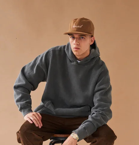 100% Cotton Washed Hoodie Sweatshirt Men Retro Vintage Graphic Hooded Pullover Harajuku Sweat Shirt HipHop 241019
