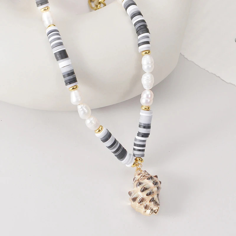 Home>Product Center>Product Center>Luxury niche steel cube octopus polymer clay pearl joint pendant necklace bone chain womens accessories wh