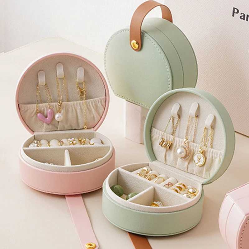 Travel jewelry box creative mini jewelry display organizer portable earrings necklaces rings handbags jewelry storage box W241019