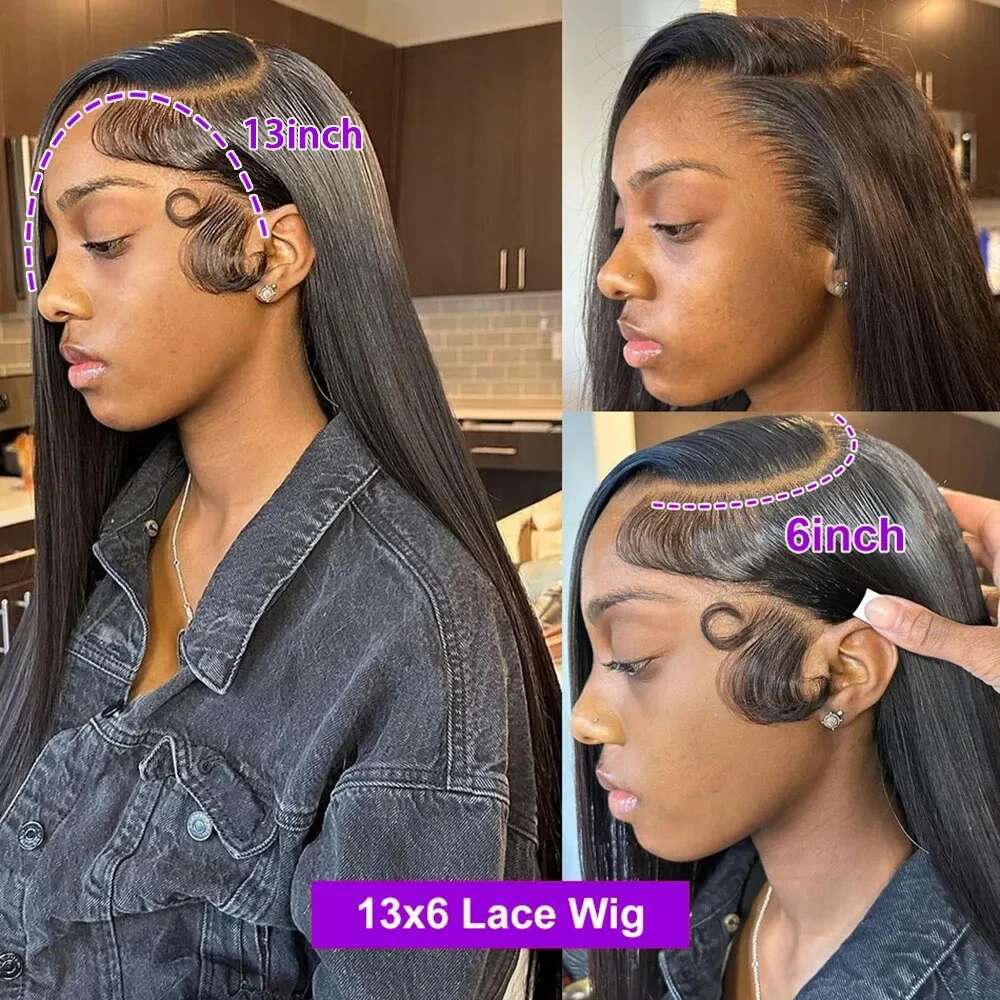 Hd Density Full Lace Front Human Hair Wig X Straight Frontal Wigs For Women Pre Plucked Glueless Ready To Wear al s
