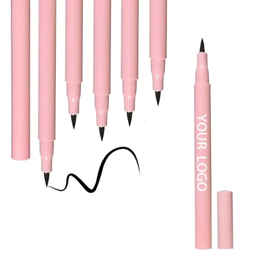 Private label single head liquid eyeliner durable waterproof color rendering fast drying customized makeup wholesale pure vegetable 241018