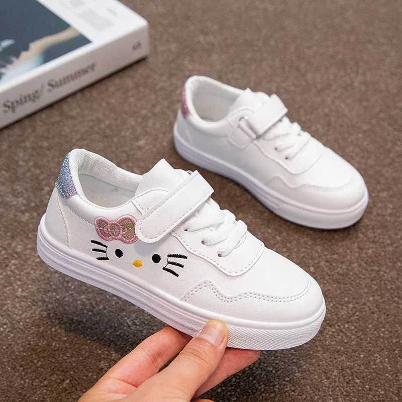 Athletic Outdoor Childrens sports shoes girls sports shoes cute cat shoes girls outdoor sports shoes non slip childrens casual shoes H241019