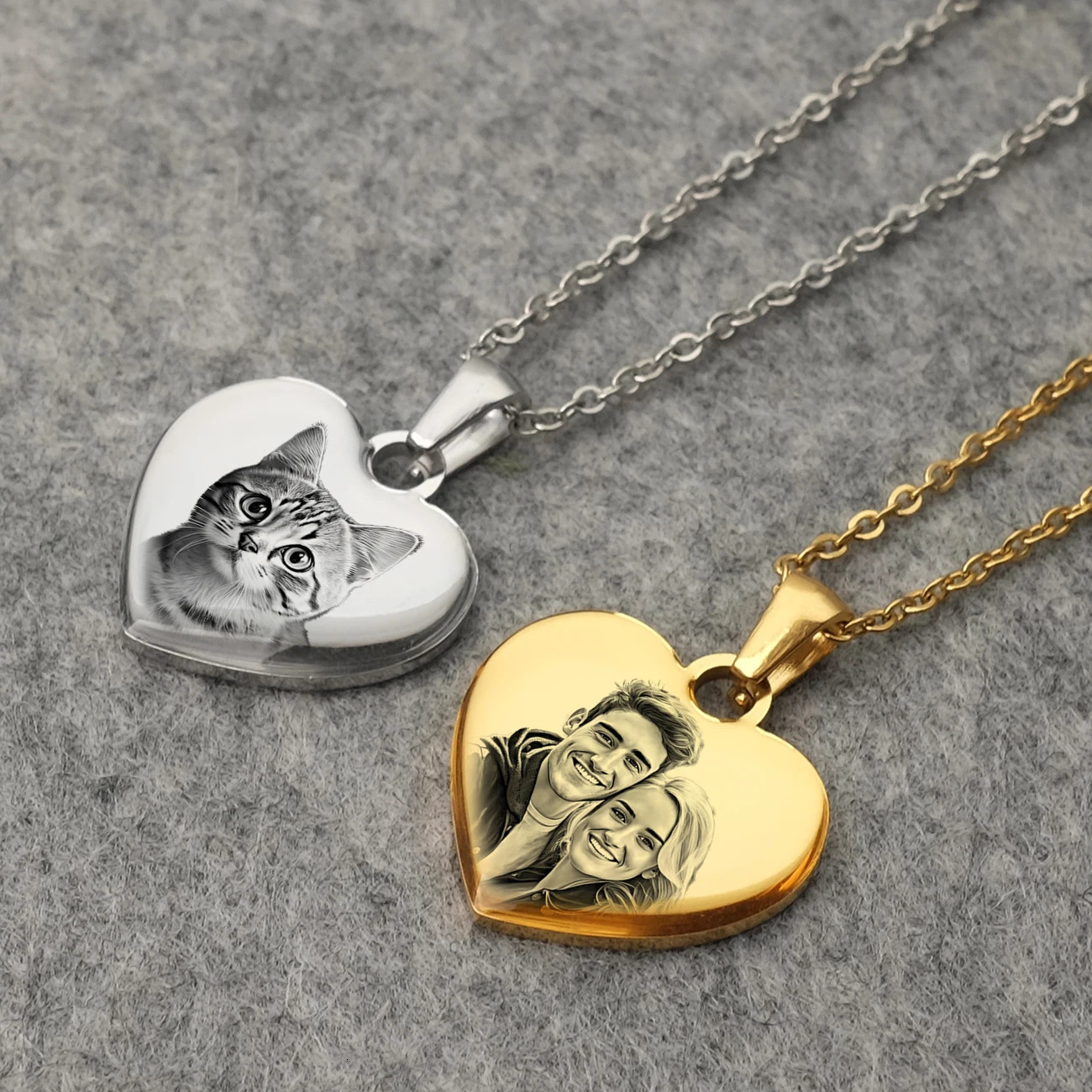 Personalized po necklace for women customized po love pendant customized Valentines Day gift mom gift 241018