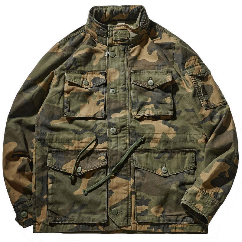 Men's Military Tactics Jacket Multiple Pockets Cargo Coat Thicken Ing Padded Clothes M-65 Army Jackets For Male