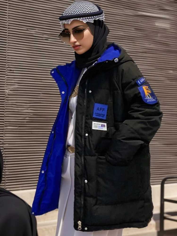 Women's Down Parkas Winter apron jacket thick coat Parka down cotton coat womens medium to long new 2022 bread jacket Korean version loose fit Y2
