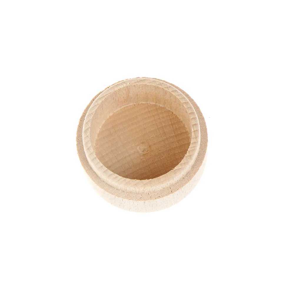 Wooden circular storage box ring box vintage wooden craft jewelry box luggage organizer accessories W241019