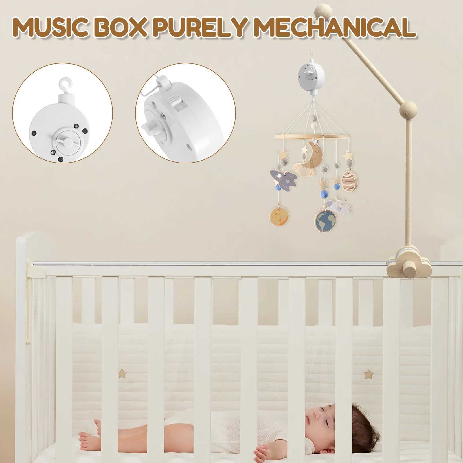 Baby crib bell chime toy mobile stand arm music box stand baby crib stand baby crib stand W240815