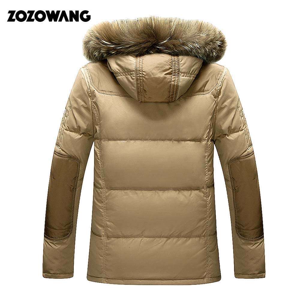 90% Winter Jacket Men Fashion Thick Warm Parkas Fur White Duck Coats Casual Man Waterproof Down Jackets