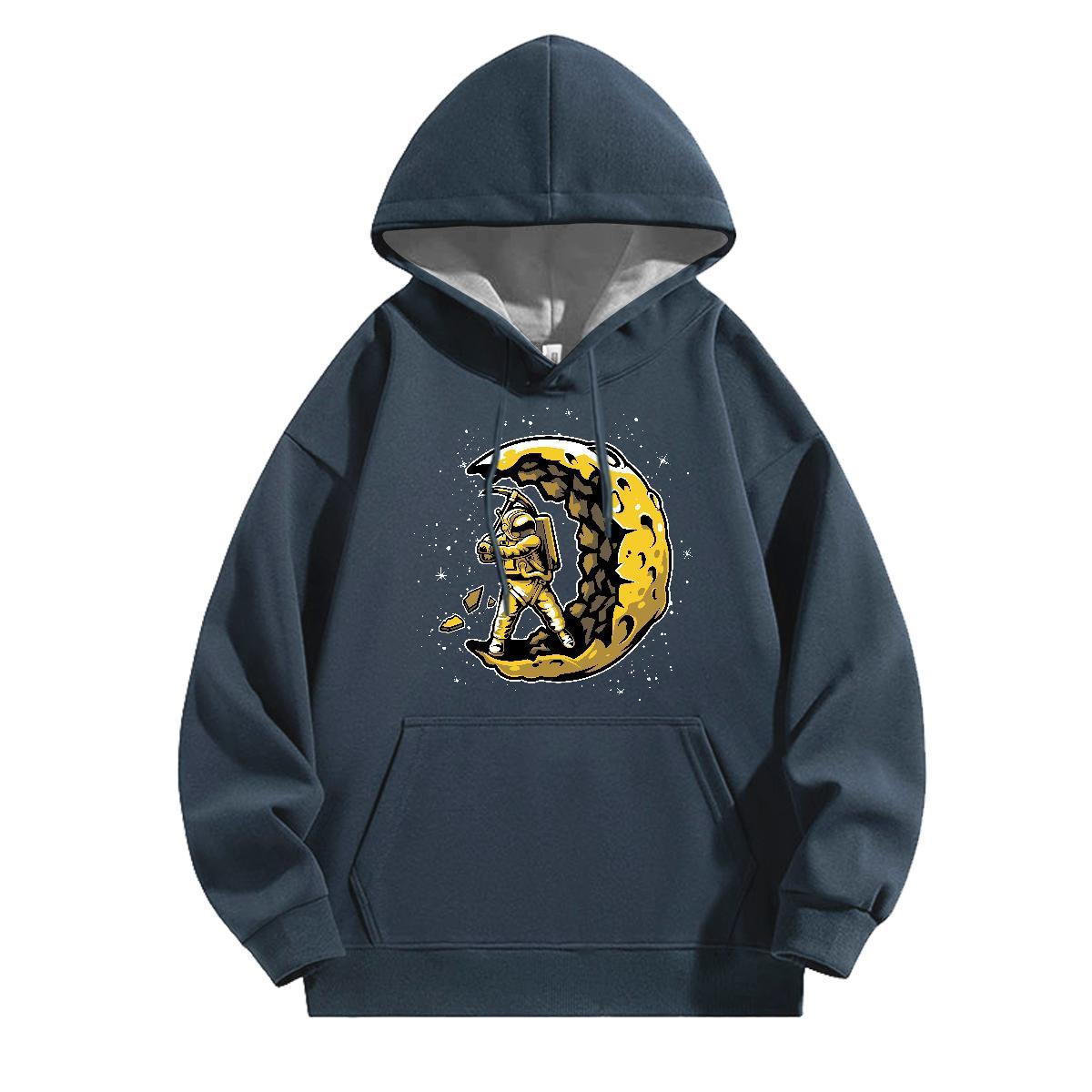 New Mens Hoodie Sweatshirt Breathable Hooded Collar Loose Couples Hoodie Anime Print Top Hoodie Spring Autumn Tech Fleece
