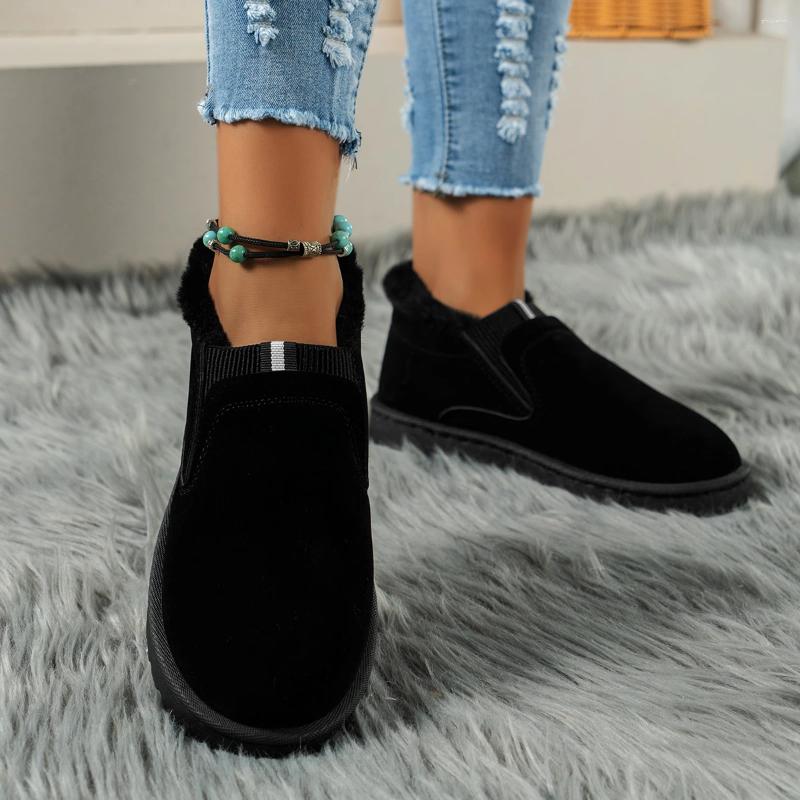 Boots Women Winter Thick Sole Ankle Outdoor Elevated Comfort Warm Walking Cotton Shoes Fashion Snow zhanyishengli