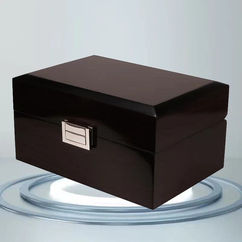 Advanced piano latex watch organizer box jewelry storage box free customized watch display gift box inside 241018