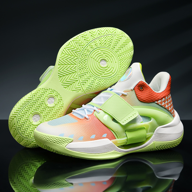 Running for boys and girls, junior high school adults, couples, basketball shoes, sports students, blue ball shoes
