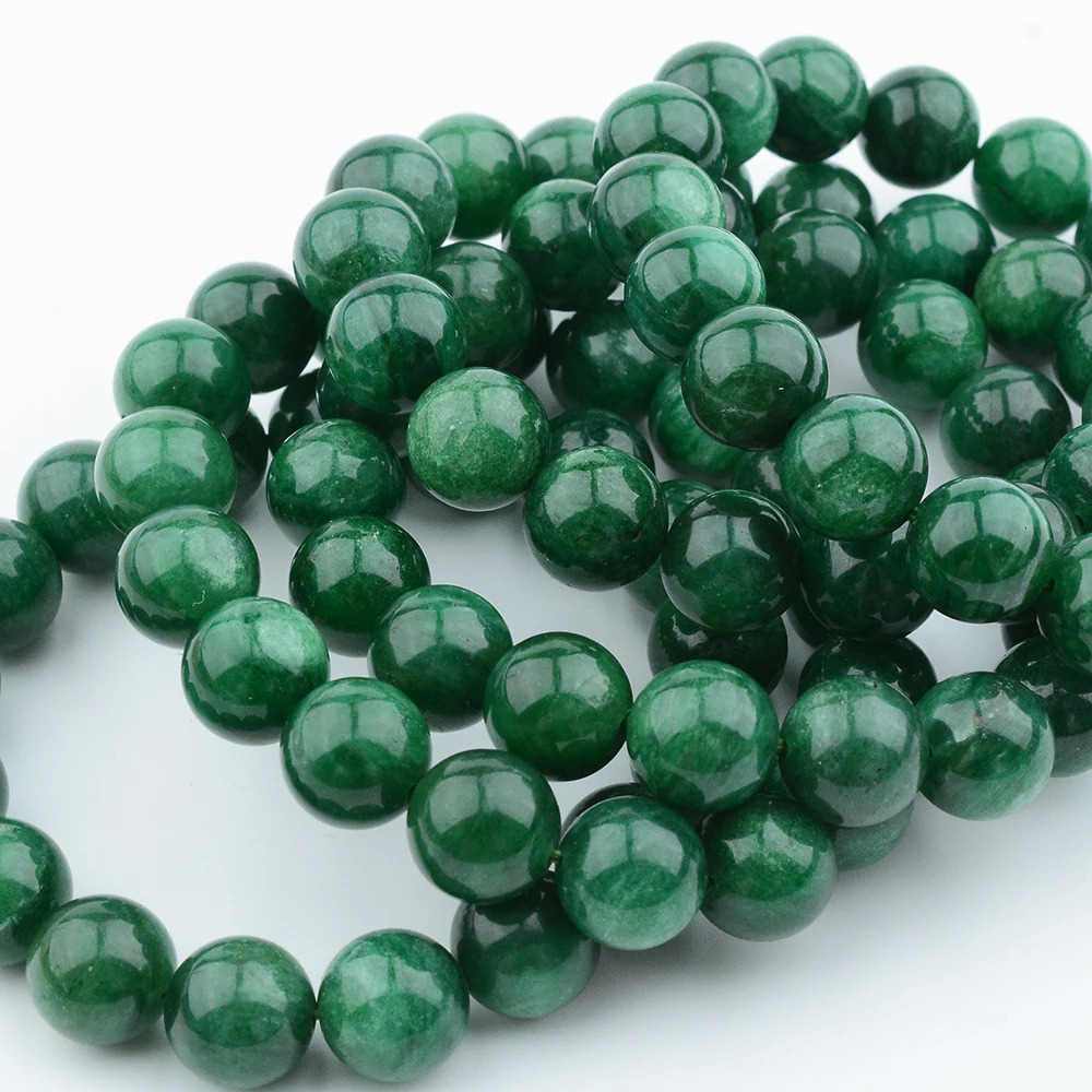 Natural high-quality Fuchsite loose round bead bracelet 12.m-12.5mm 241018