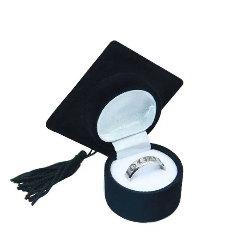 Doctors hat shaped ring box personalized earrings jewelry storage graduation gift packaging suggestion ring box organizer wholesale W241019