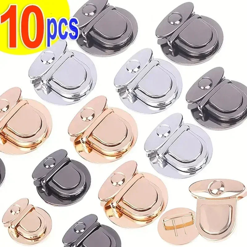 510pcs Metal Locks Bag Clasp Catch Buckles for Handbags Purse Tote Clres Snap Clasps DIY Craft Hardware Case Accessories 241017