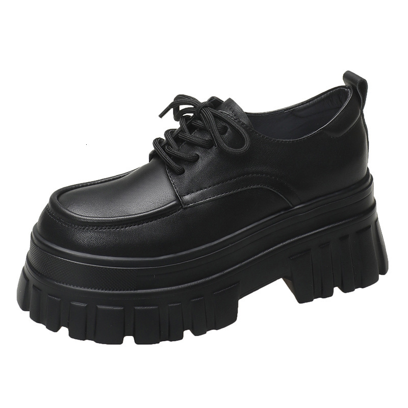 Inner height increased loafers for women, spring 2024 new item, sponge sole, lightweight, small, thick sole, British style small leather shoes