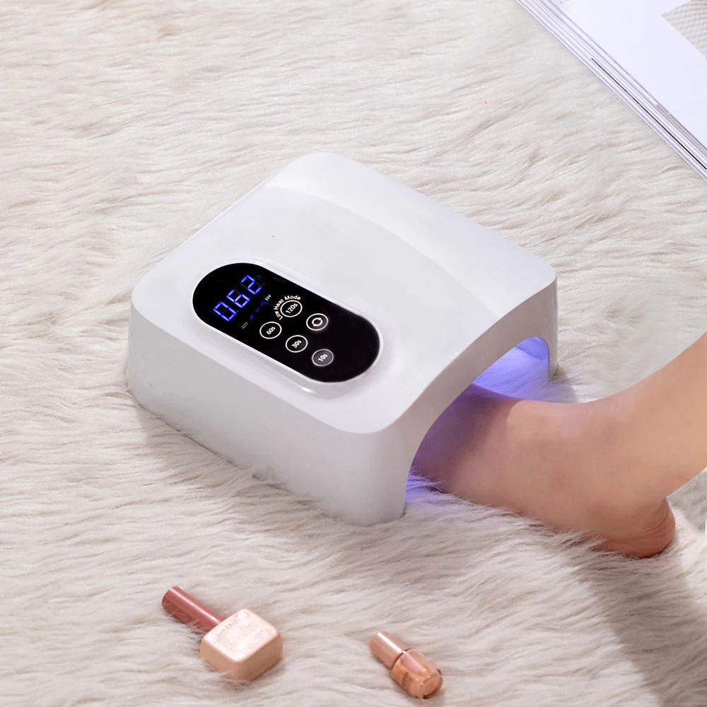 72W UV LED lamp rechargeable nail dryer Fast drying LED nail dryer Wireless curing full gel nail polish polishing machine 241018