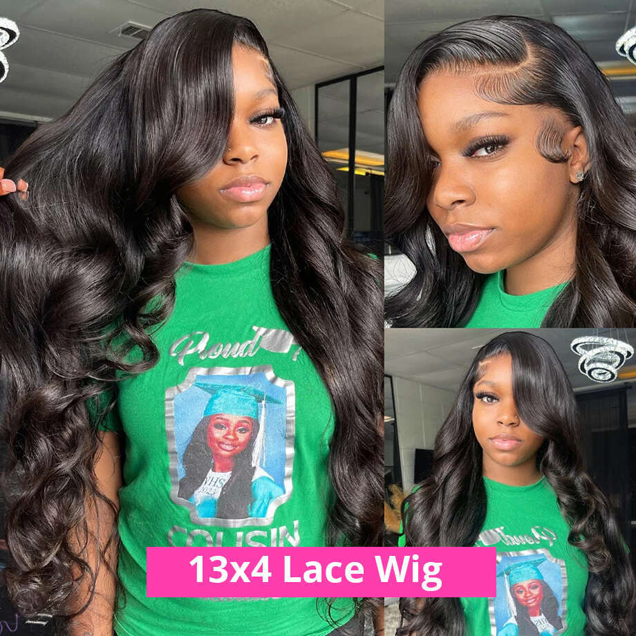 40 Inch Hd 13x6 Body Front 13x4 Loose Wave Lace Frontal Wig Glueless Human Hair Wigs 100%