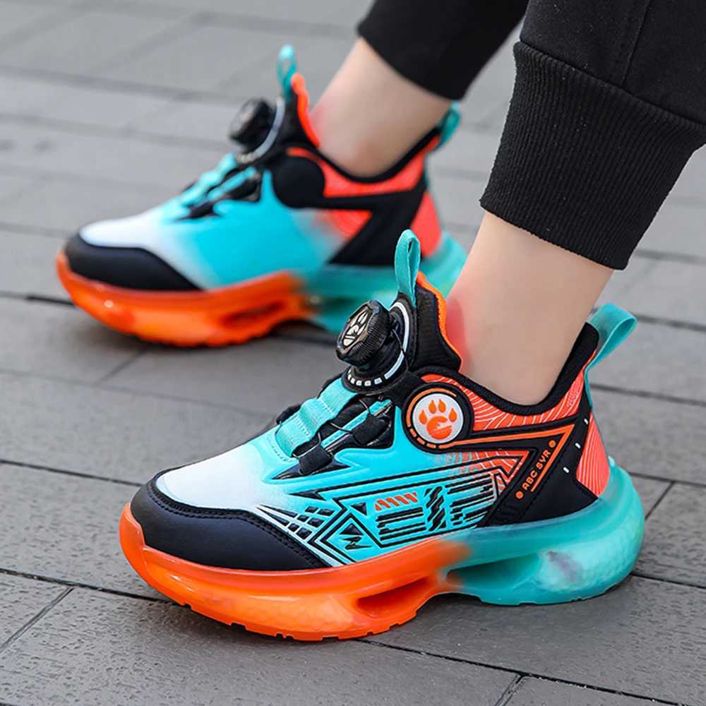 Athletic Outdoor Childrens sports shoes winter leather comfortable flat casual shoes 2024 new outdoor sports tennis anti slip childrens shoes for boys