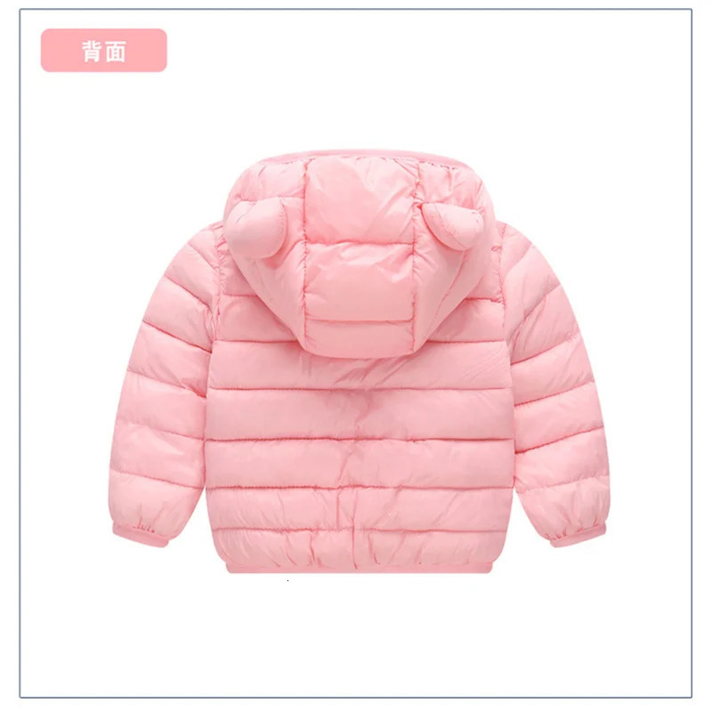Baby Boys Down Jackets Outerwear For Kids Coats Autumn Girls Warm Hooded Jacket Coat Winter Toddler Girl 15Y 241018