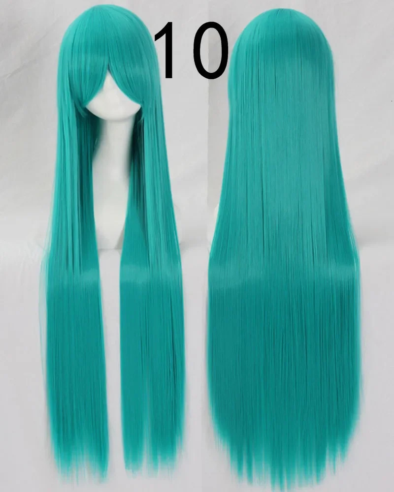100 centimeter long Straight cosplay wig heat-resistant synthetic hair animated party Wigs 42 color 241009