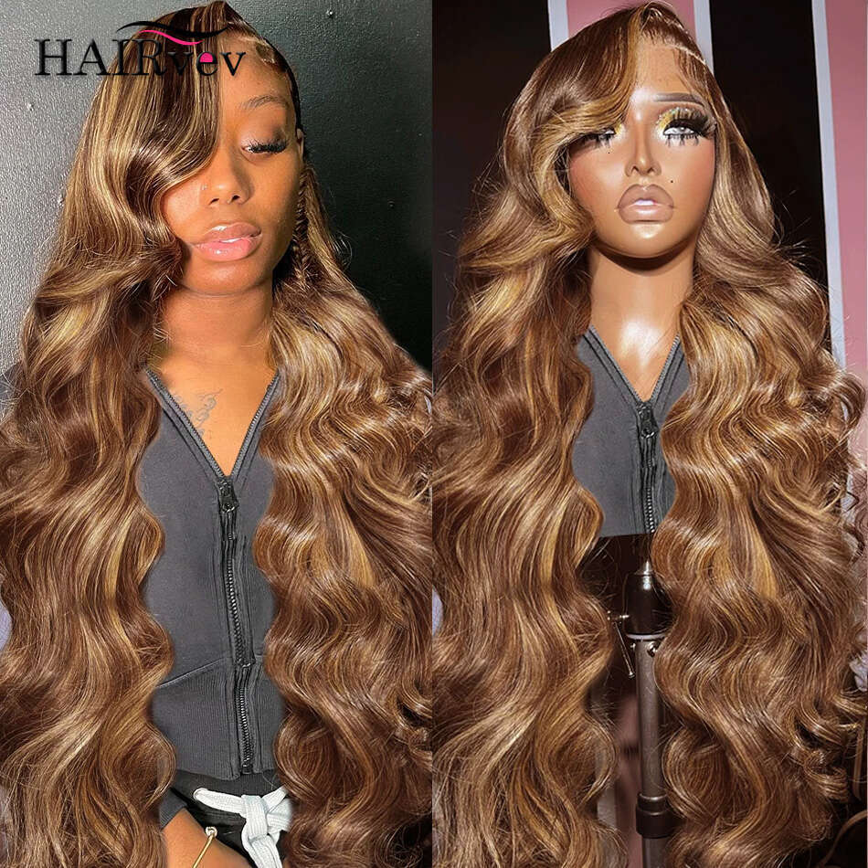 13x6 Hd Frontal Honey Blonde Ombre Body Wave Lace Front Wig 13x4 Colored Bleached Highlight Human Hair Wigs Pre Plucked